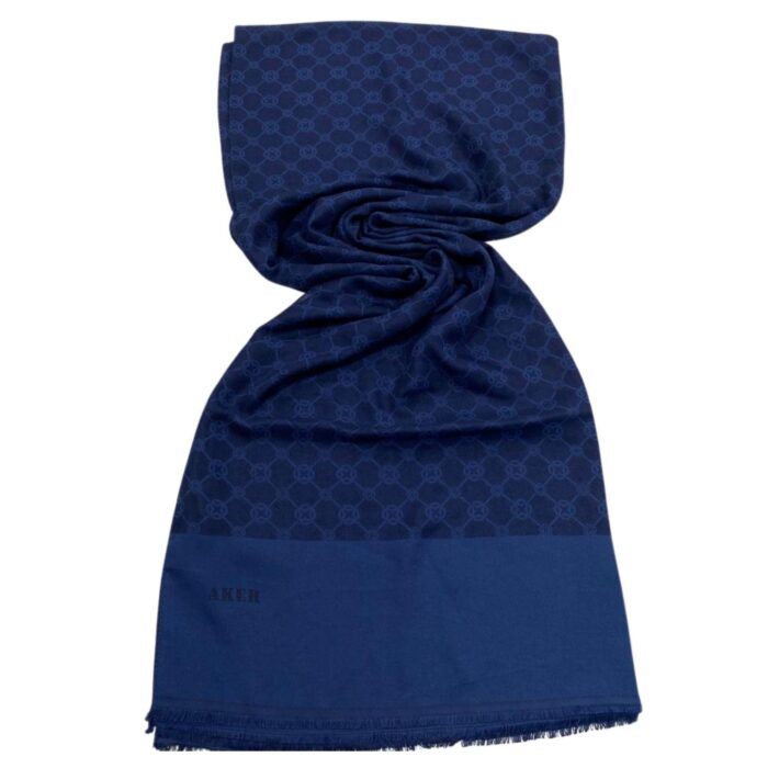 Aker Elegance Monogram Lacivert Şal 1090100-921 - Görsel 1