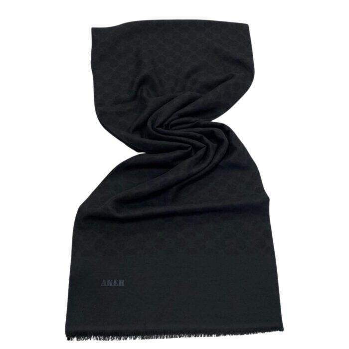 Aker Elegance Monogram Siyah Şal 1090100-911 - Görsel 1