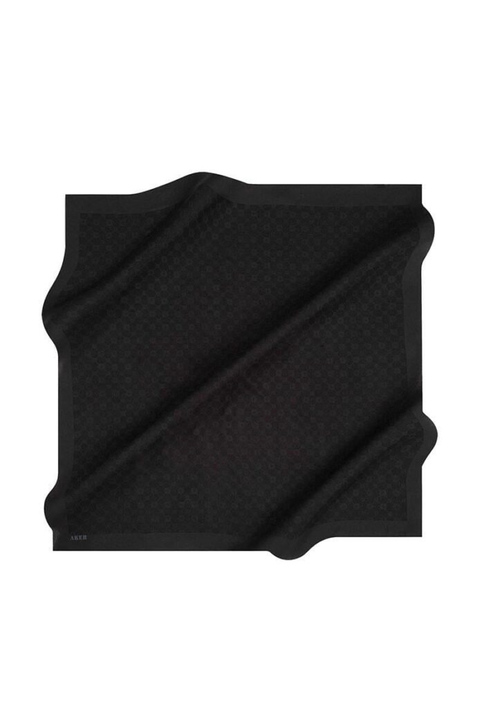 Aker Siyah Elegance Monogram Eşarp 1090500-911 - Görsel 1