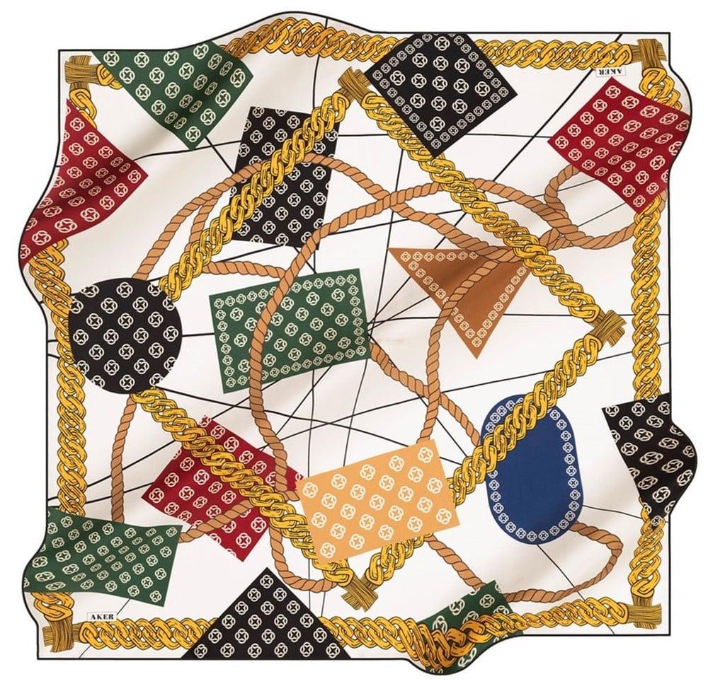 aker-sura-ipek-esarp-8490701-314-48325-673a65 Aker Sura İpek Eşarp 8490701 - 314 - 48325 Beyaz Karışık Desen - Görsel 1