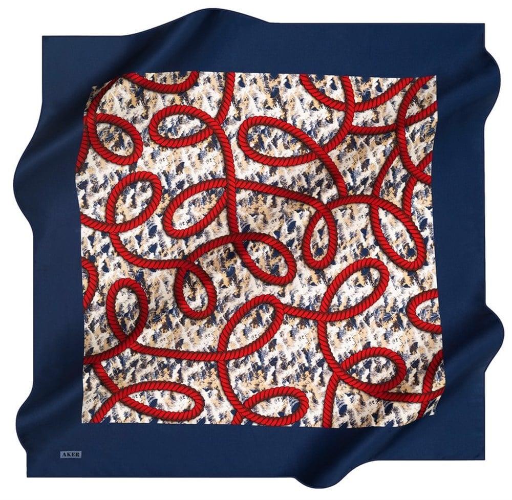 aker-tivil-ipek-esarp-8523713-922-4844-52-8de Aker Tivil İpek Eşarp 8523713 - 922 - 48449 Lacivert Karışık Desen - Görsel 1