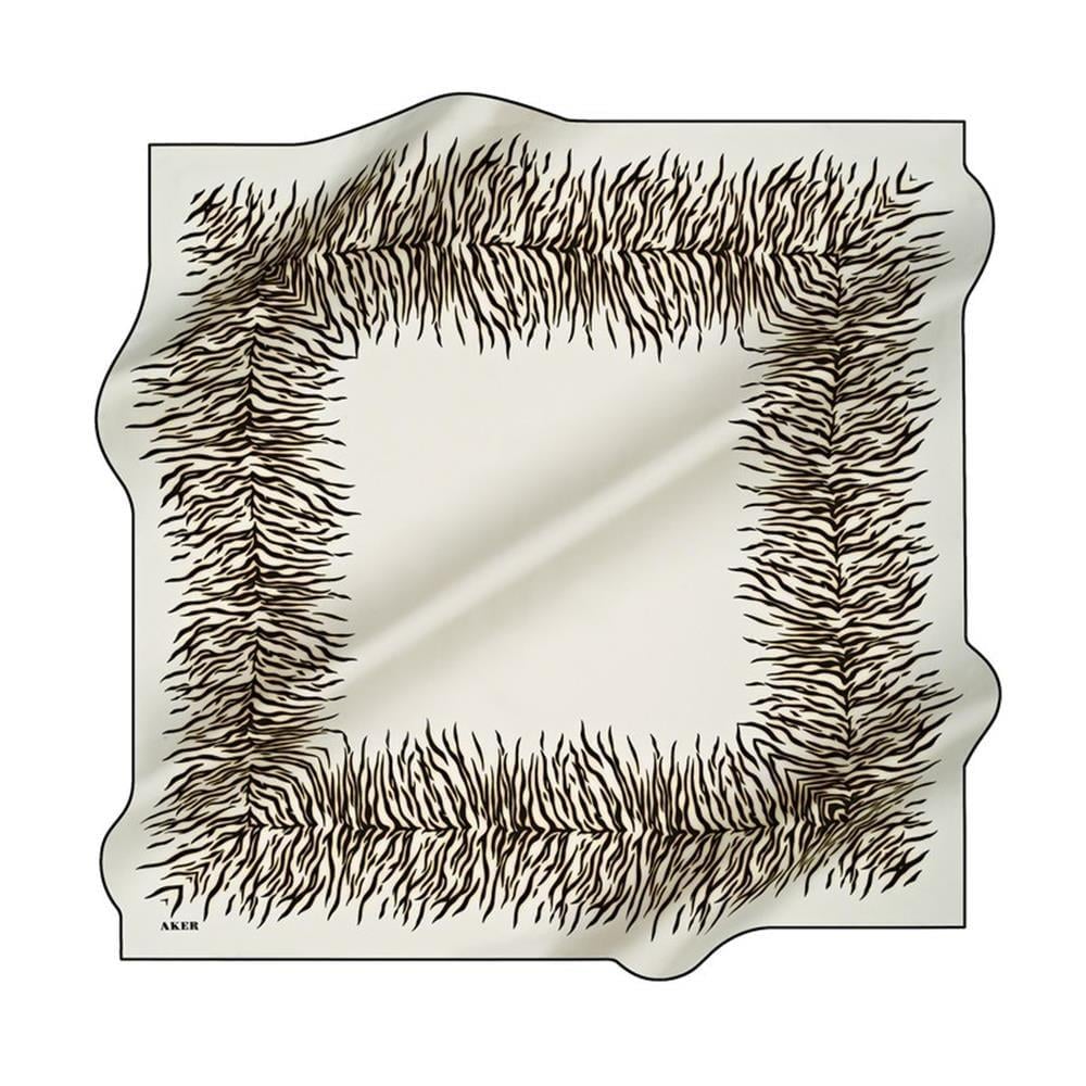 aker-tivil-ipek-esarp-8672713-914-4752-b-85d1 Aker Tivil İpek Eşarp 8672713-914 47528 Beyaz Zebra Desen - Görsel 1