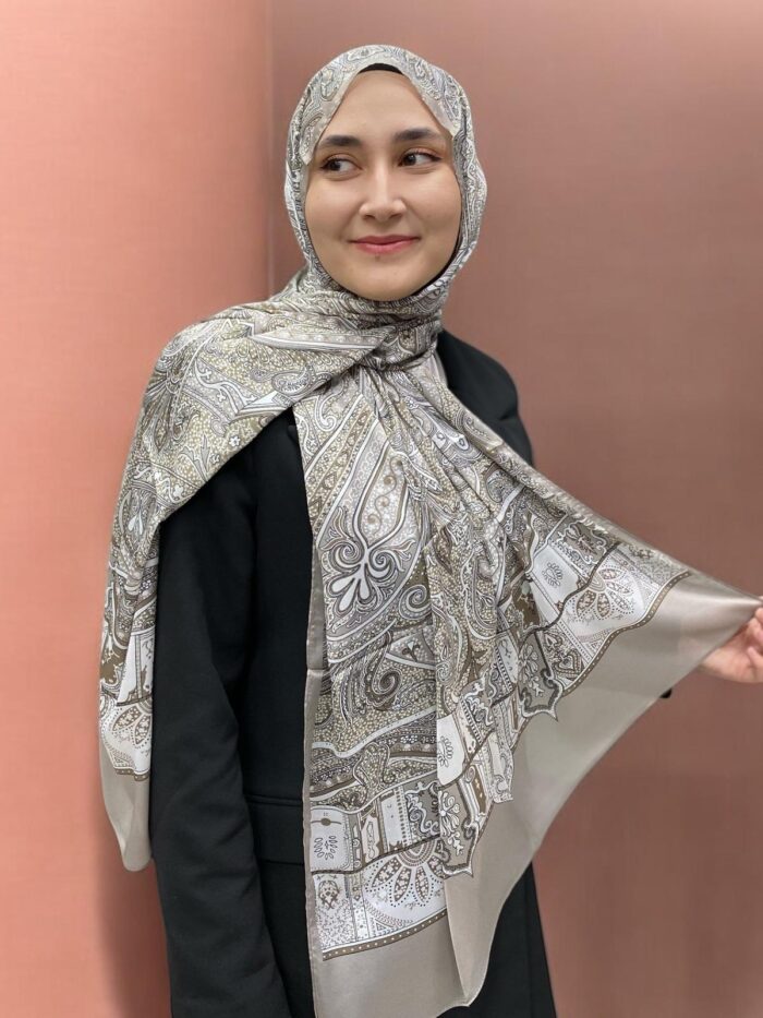 ARMANDA ETHNIC VUAL ŞAL - BEJ - 4456-07 - Görsel 1