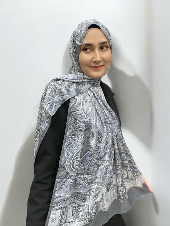 ARMANDA ETHNIC VUAL ŞAL - GRİ - 4456-06 - Görsel 1