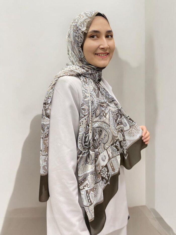 ARMANDA ETHNIC VUAL ŞAL - KAHVERENGİ - 4456-12 - Görsel 1