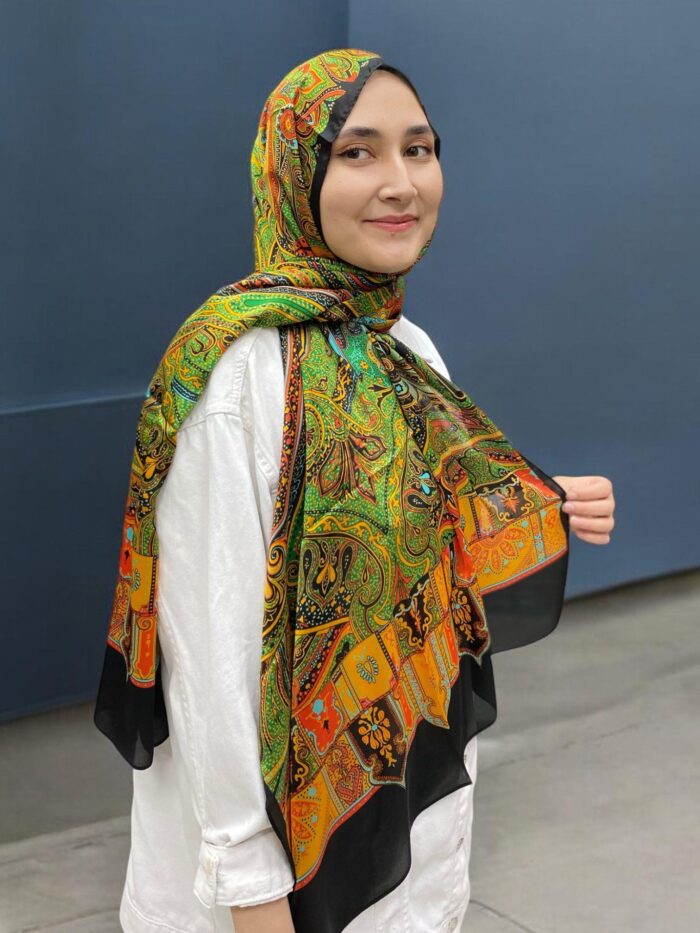 ARMANDA ETHNIC VUAL ŞAL - LACİVERT - 4456-17 - Görsel 1