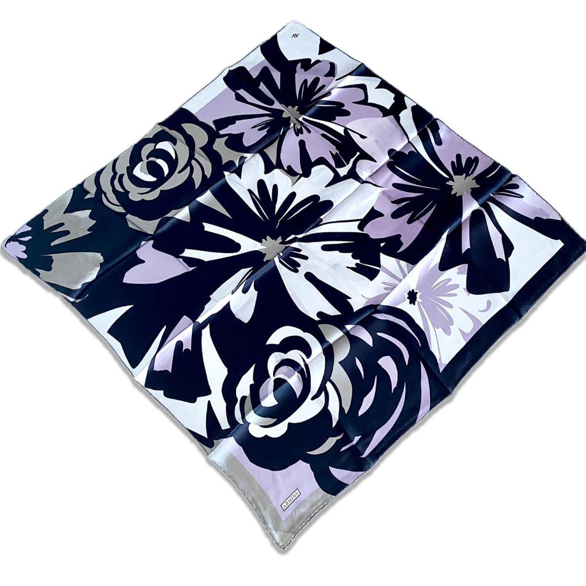 armine-gri-siyah-karma-desen-sura-ipek-b200- Armine Gri Siyah Karma Desen Sura İpek Eşarp 9170 - 53 - Görsel 1