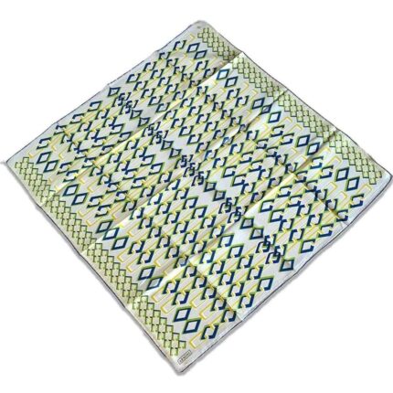 Armine Krem Geometrik Desen Sura İpek Eşarp 9172 - 02