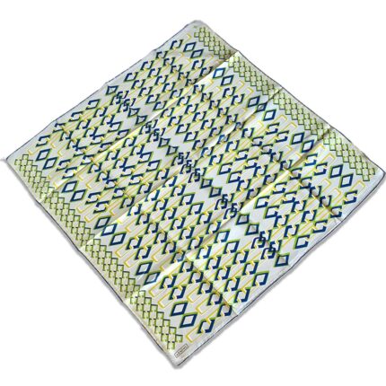 Armine Krem Geometrik Desen Tivil İpek Eşarp 9172 - 02