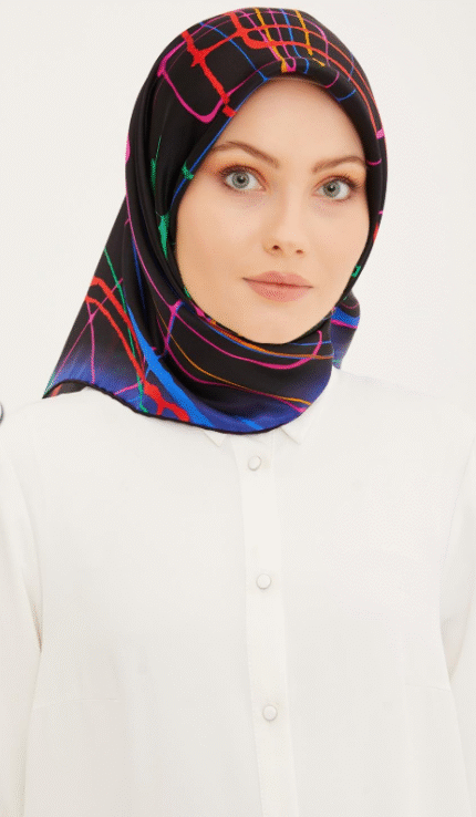 Armine Nostalji Sura İpek 8948 - 02 Siyah Karışık Desen