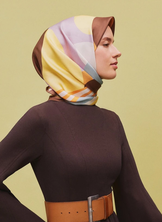 armine-sura-ipek-esarp-9313-81-kahvere-4b93- Armine Sura İpek Eşarp 9313 - 81 Kahverengi Karışık Desen - Görsel 1