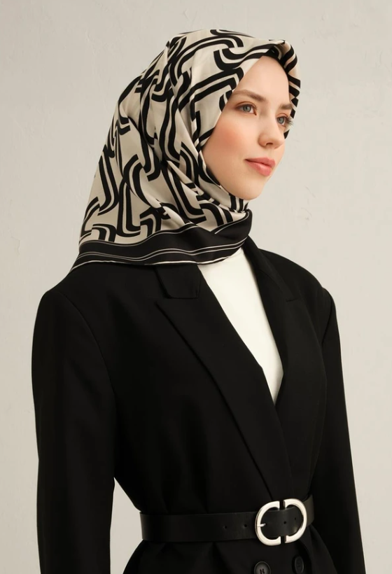 armine-sura-ipek-esarp-9343-09-siyah-k-7d77b Armine Tivil İpek Eşarp 9343 - 09 Siyah Karışık Desen - Görsel 1