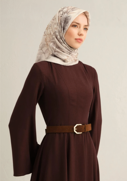 Armine Sura İpek Eşarp 9347 - 83 Krem Karışık Desen