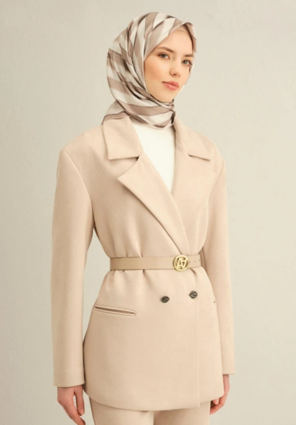 Armine Tivil İpek Eşarp 9325 - 81 Beyaz Karışık Desen