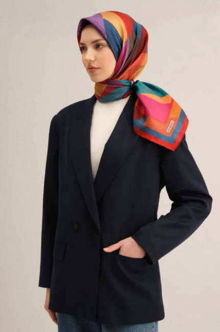 Armine Tivil İpek Eşarp 9331 - 80 Bordo Karışık Desen