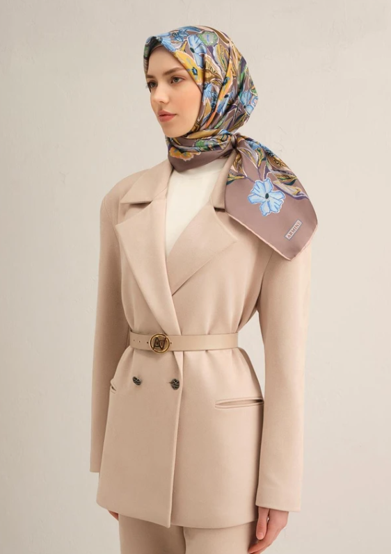 armine-tivil-ipek-esarp-9332-35-fume-k-d93918 Armine Tivil İpek Eşarp 9332 - 35 Füme Karışık Desen - Görsel 1