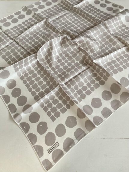 Armine Tivil İpek Eşarp 9354 - 83 Gri Karışık Desen