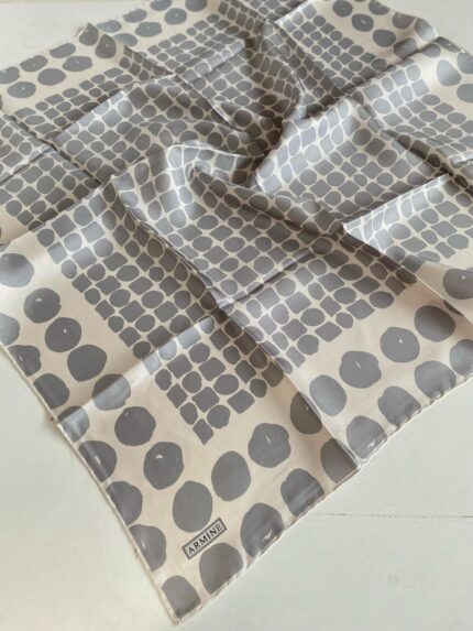 Armine Tivil İpek Eşarp 9354 - 84 Krem Karışık Desen