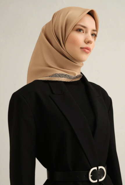 Armine Tivil İpek Eşarp 9357 - 34 Sarı Karışık Desen