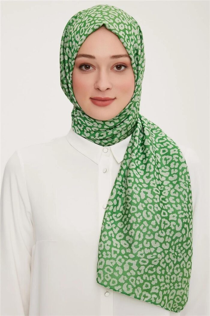 Armine Trend Yeşil Pure Lina Şal 5-22017 - Görsel 1