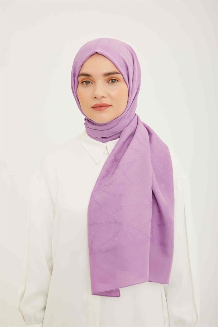 Armine Trend Eflatun Hazan Şal 1-22027 - Görsel 1