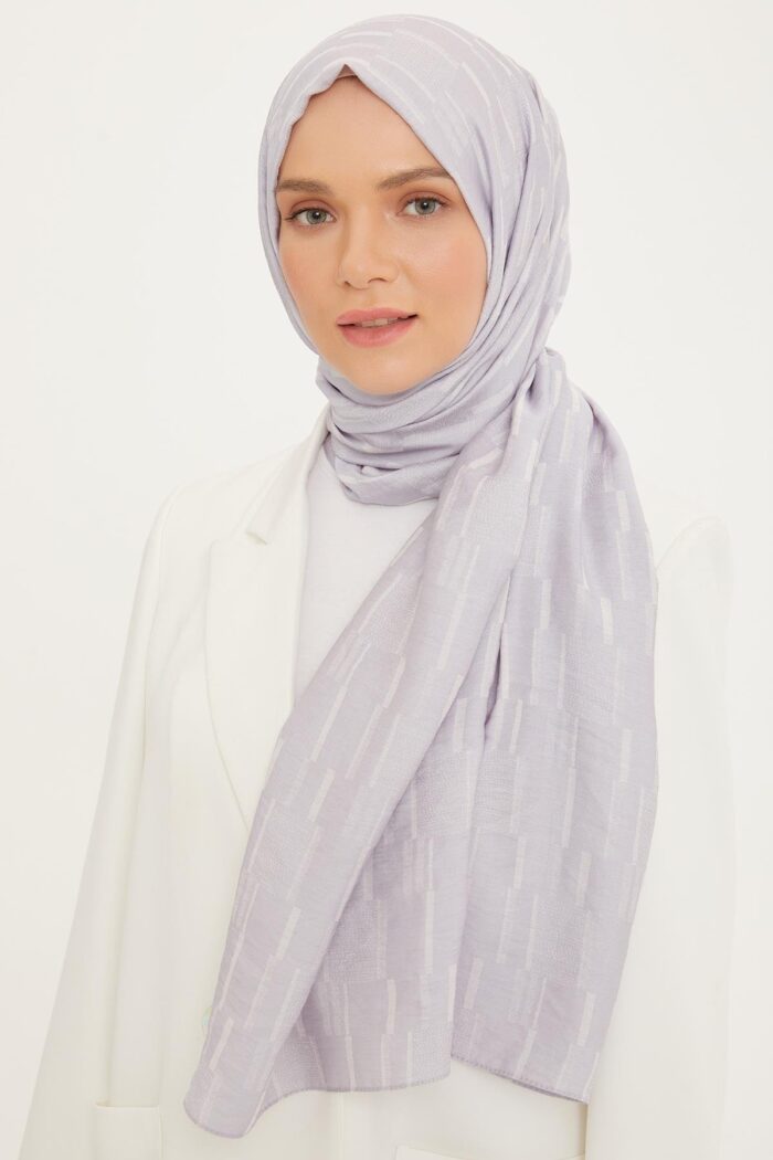Armine Trend Gümüş Pure Lina Şal 12-1268 - Görsel 1