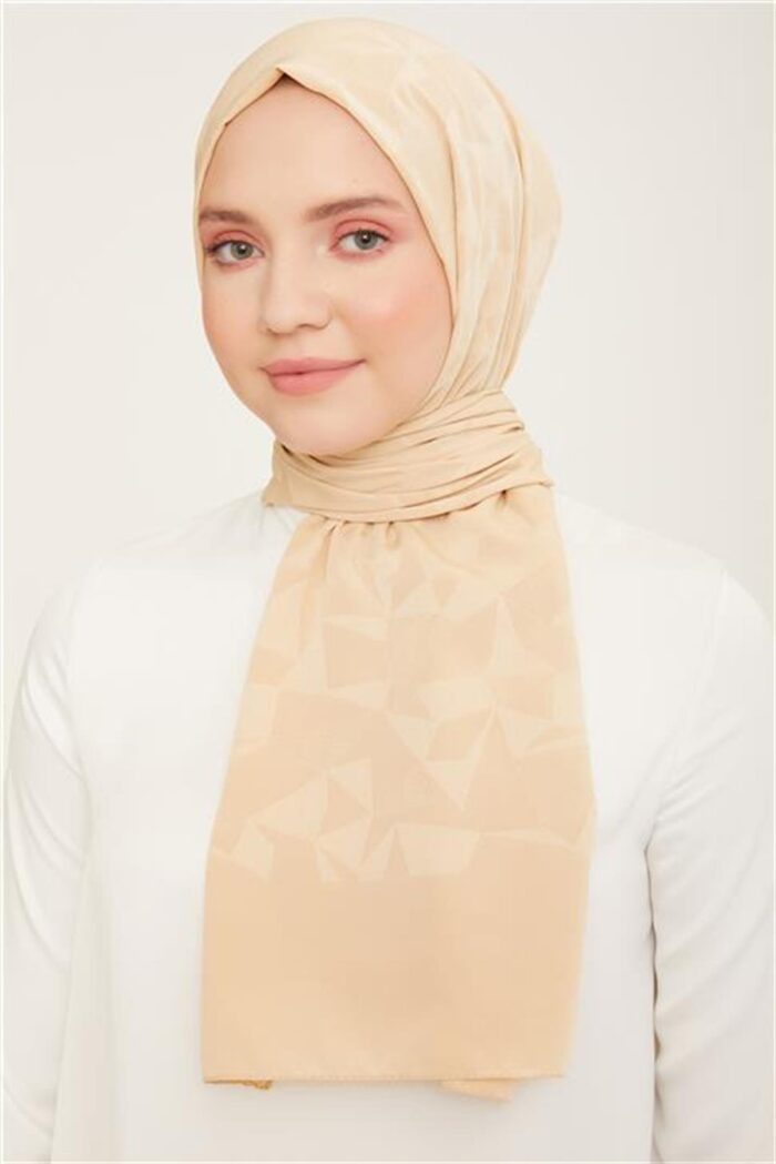 Armine Trend J.Capri Bej Desenli Şal 7-322 - Görsel 1