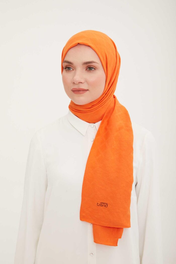 Armine Trend J.P.Cazz Turuncu Şal 3-21056 - Görsel 1
