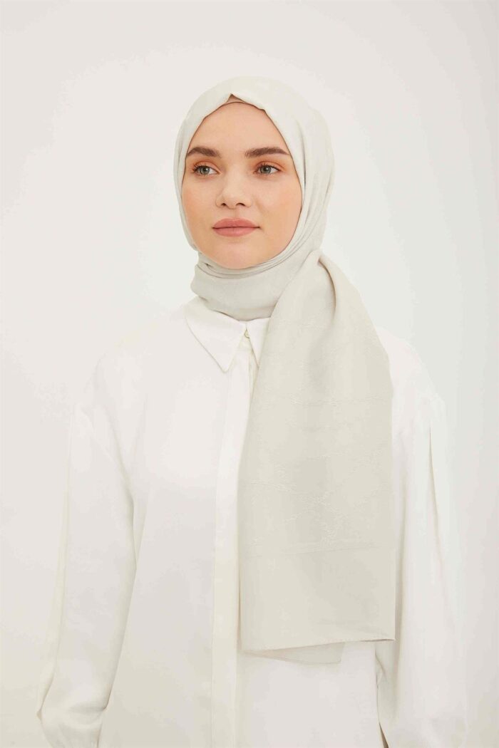 Armine Trend Kemik Rengi Hazan Şal 1-23004 - Görsel 1