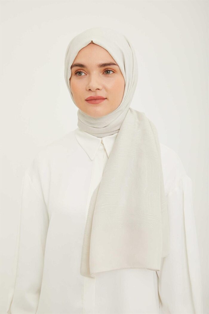 Armine Trend Kemik Rengi Hazan Şal 3-23004 - Görsel 1