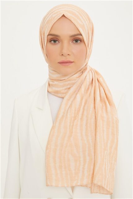 Armine Trend Koyu Krem Pure Lina Şal 14-1286