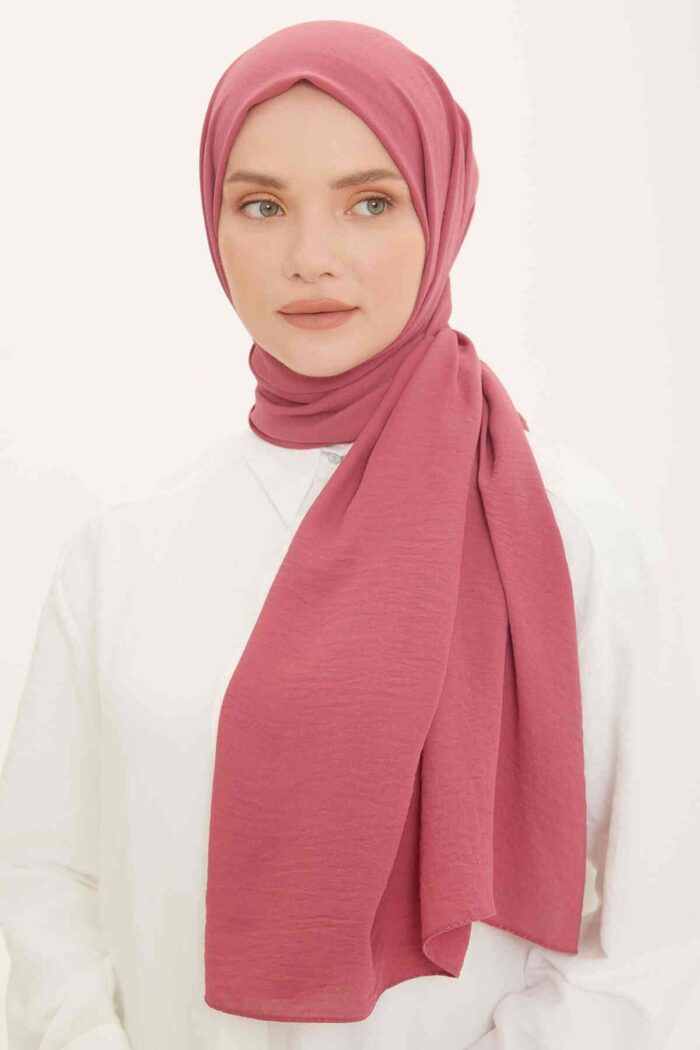 Armine Trend Koyu Pembe Tek Renk Cazz Şal 4035 - Görsel 1