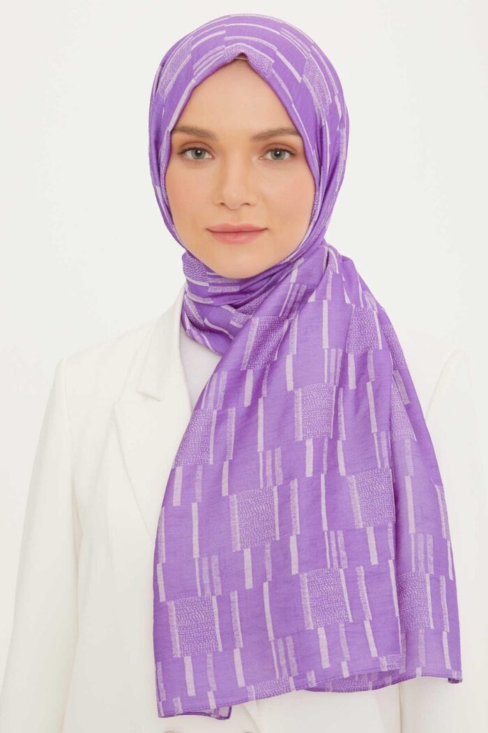 Armine Trend Mor Pure Lina Şal 12-21210 - Görsel 1