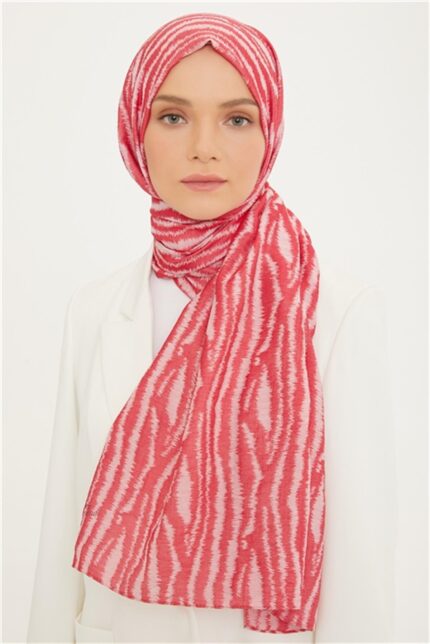 Armine Trend Pembe Pure Lina Şal 14-21226