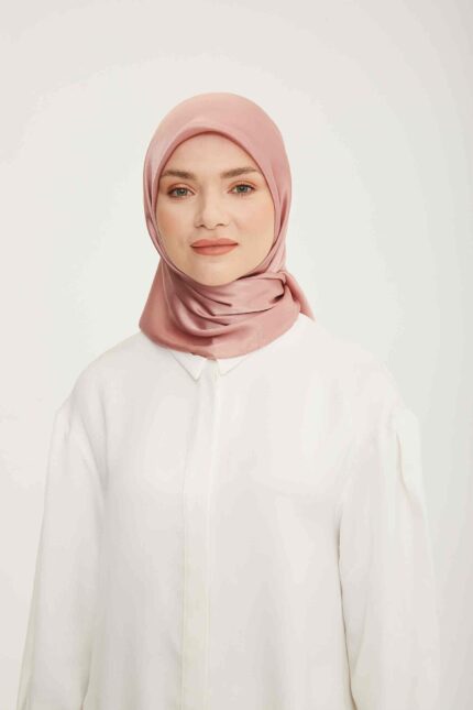 Armine Trend Pudra Düz Renk Jan Jan Şifon Eşarp 798