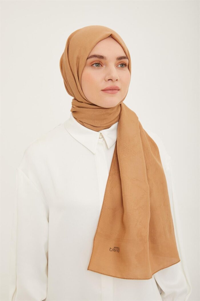Armine Trend Toprak Rengi Hazan Şal 1-23012 - Görsel 1