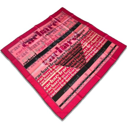 Cacharel Pembe Siyah Karma Desen Tivil İpek Eşarp 32015