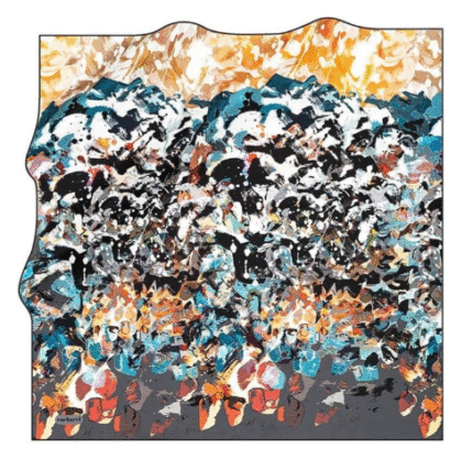 Cacharel Tivil İpek Eşarp 7420313 - 914 41782 Batik Desen