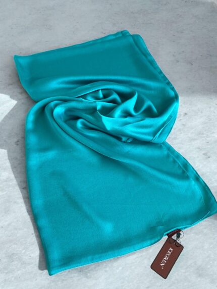 Kroren Jan Jan Mint Yeşili Düz Renk Şal 7301-1068