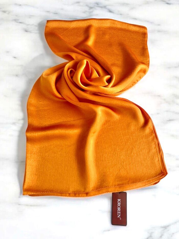 Kroren Jan Jan Orange Düz Renk Şal 7301-929 - Görsel 1