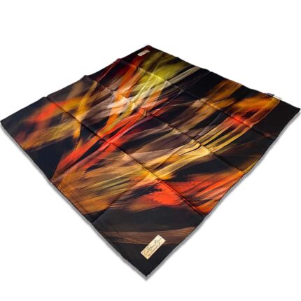 La Boutique Siyah Kırmızı Karma Desen Tivil İpek Eşarp 1933 - 01