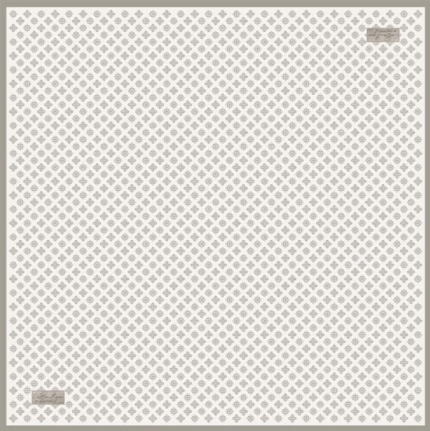 La Boutique Tivil Saf İpek Eşarp 236204 - 49005 Beyaz Karışık Desen