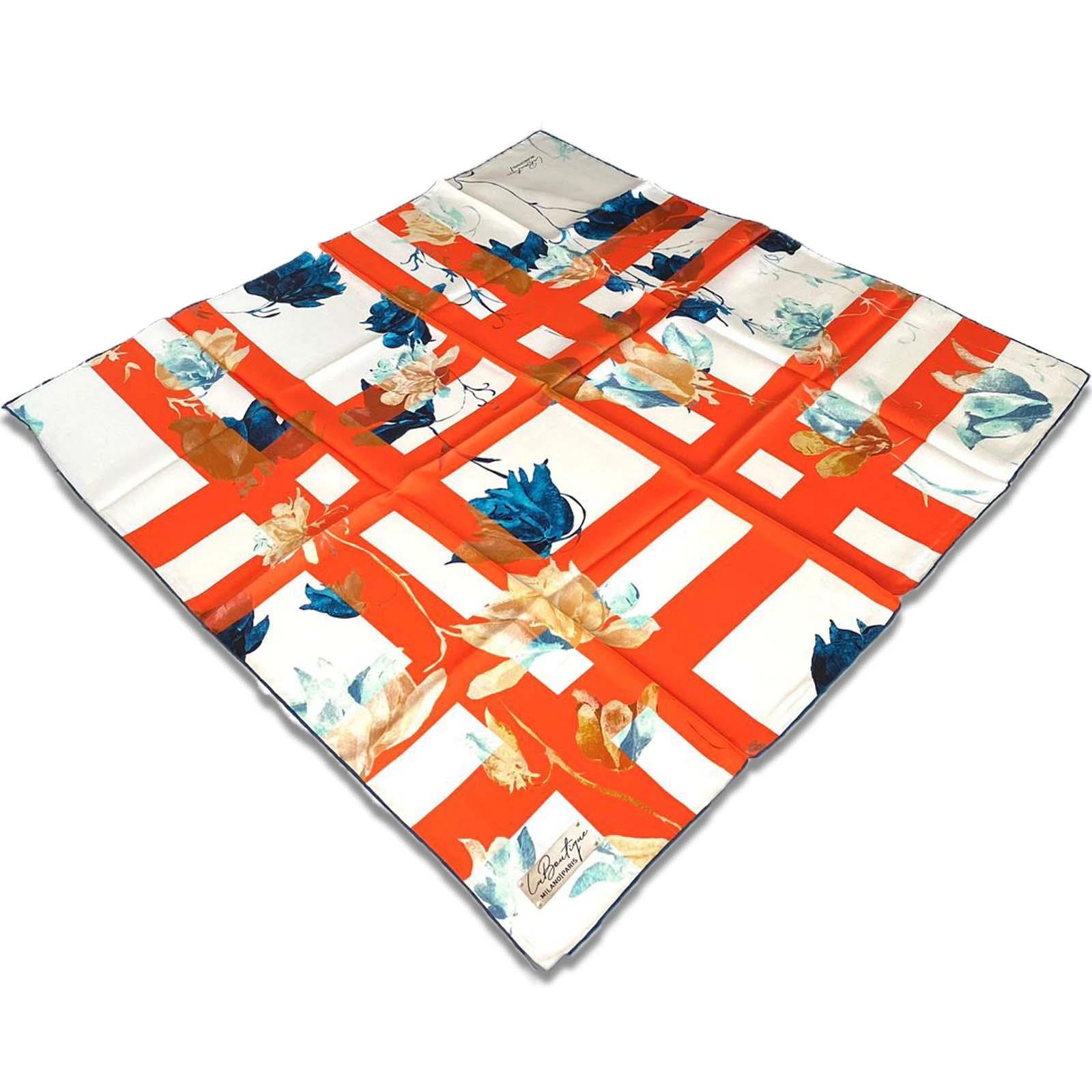 la-boutique-turuncu-karma-desen-tivil-7262f9 La Boutique Turuncu Karma Desen Tivil İpek Eşarp 1977 - 05 - Görsel 1