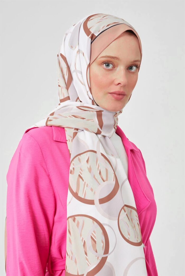 Levidor Aspen Camel Daire Desenli Şal 23463-06 - Görsel 1