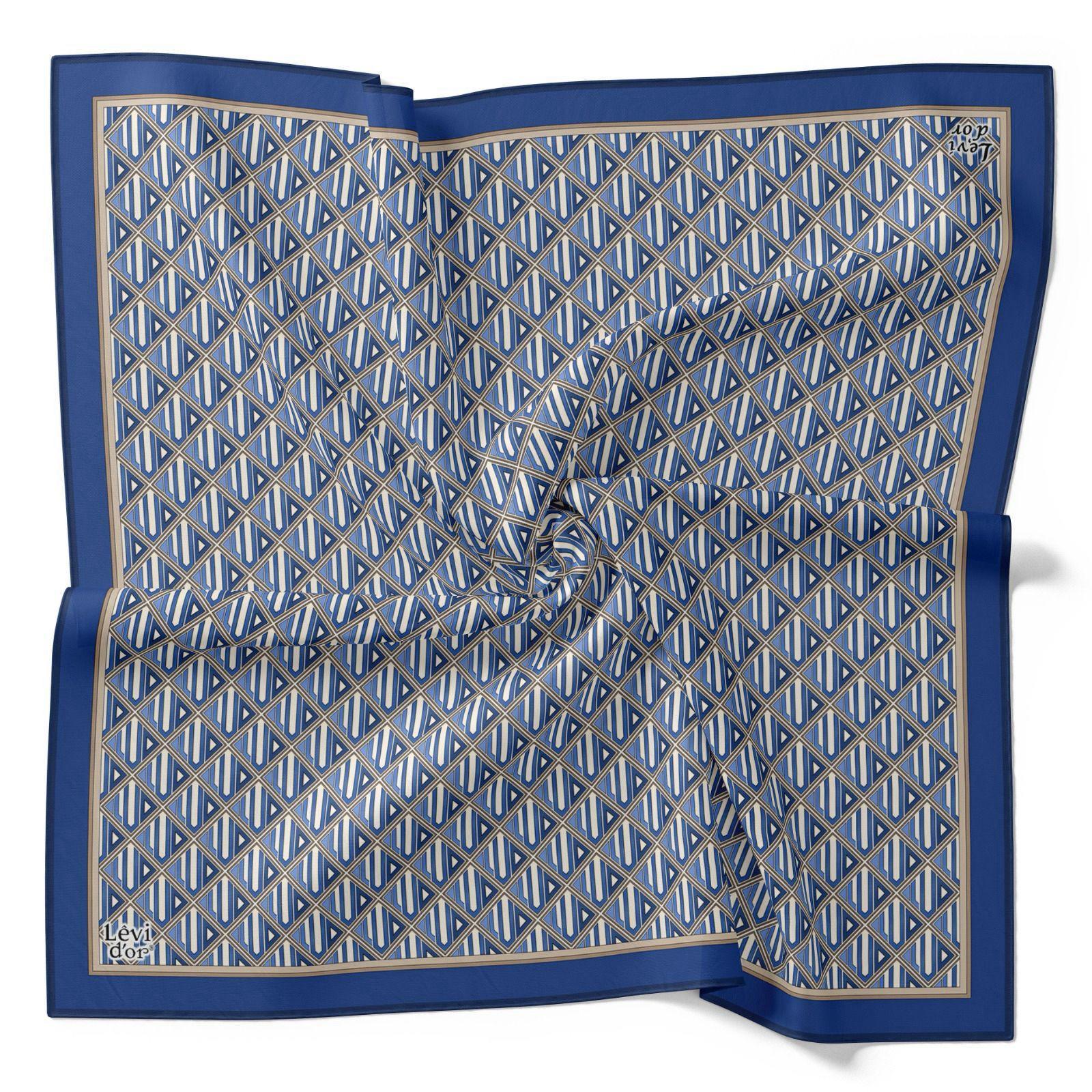 levidor-tivil-ipek-esarp-4113-2-mavi-k-39336 Levidor Tivil İpek Eşarp 4113 - 2 Mavi Karışık Desen - Görsel 1