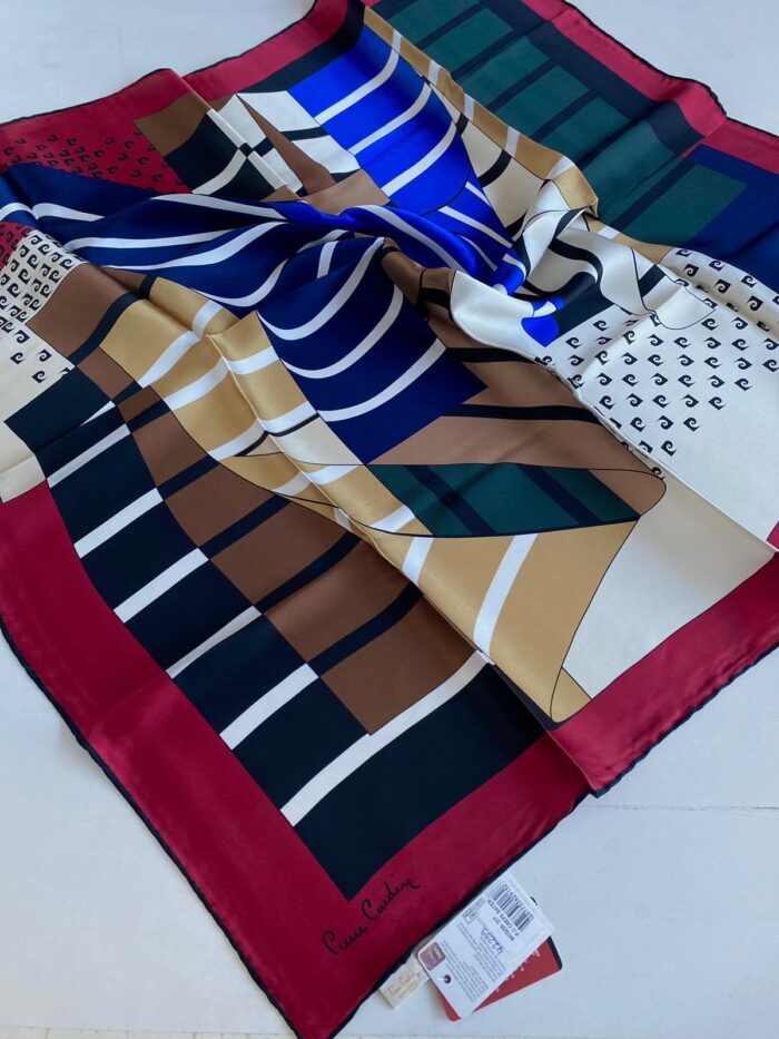Pierre Cardin Sura İpek Eşarp 42299  Siyah Karışık Desen 8415230-317 - Görsel 1