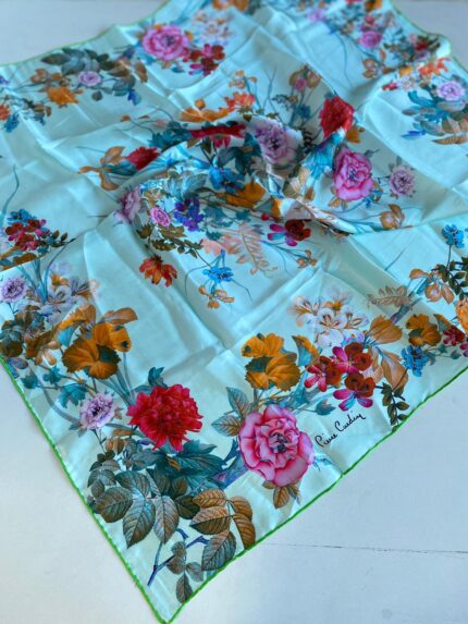 Pierre Cardin Sura İpek Eşarp 43363 Fıstık Yeşil Karışık Desen