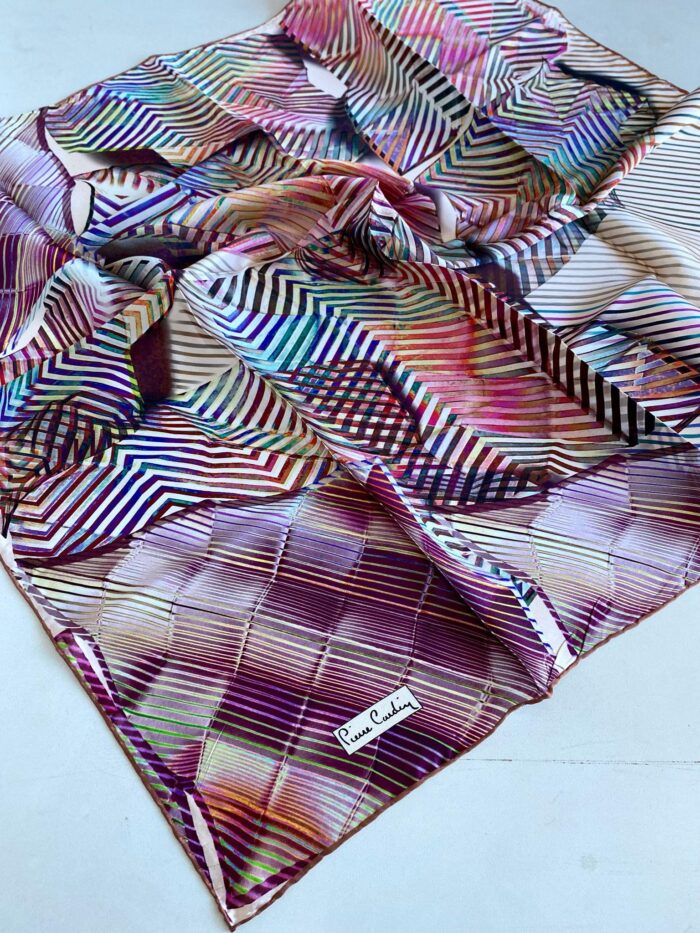 Pierre Cardin Sura İpek Eşarp 46029 Pembe Karışık Desen - Görsel 1