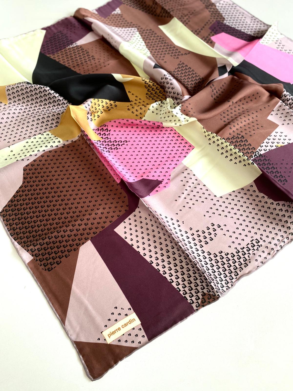 pierre-cardin-sura-ipek-esarp-8331230-08ebfe Pierre Cardin Sura İpek Eşarp 8331230 - 391 - 48143 Lila Karışık Desen - Görsel 1