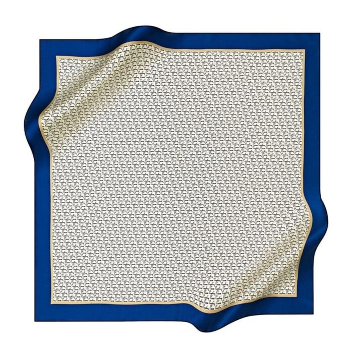 Pierre Cardin Sura İpek Eşarp 8586230 - 322 - 48476 Lacivert Karışık Desen - Görsel 1